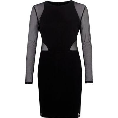 River Island Womens Mesh Bodycon Mini Dress