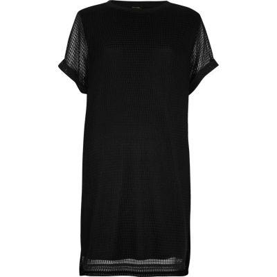 River Island Womens Mesh T-shirt Dress