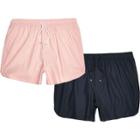 River Island Mens And Pink Swim Trunks Pack