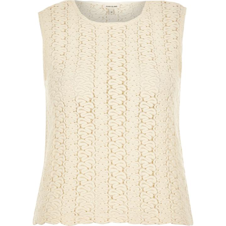 River Island Womens Knitted Sleeveless Top
