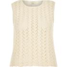 River Island Womens Knitted Sleeveless Top