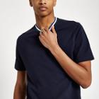 River Island Mens Tipped Neck Slim Fit T-shirt