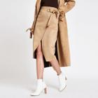 River Island Womens Wrap Eyelet Tie-up Pencil Skirt