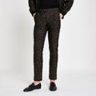 River Island Mens Camo Skinny Fit Smart Trousers