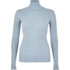 River Island Womens Ribbed Knit Turtleneck Top