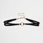 River Island Womens Rhinestone Ring Choker