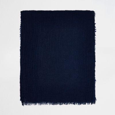 River Island Mens Scarf With Crinkle Texture