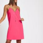 River Island Womens Braided Strap Chain Front Slip Dress