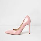 River Island Womens Wide Fit Patent Court Shoes
