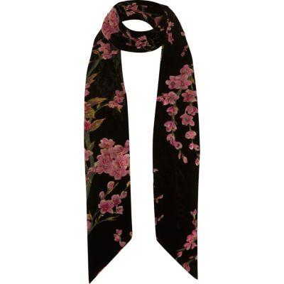 River Island Womens Floral Print Skinny Scarf