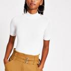 River Island Womens Knitted Pearl T-shirt