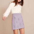 River Island Womens Holly Fulton Boucle Mini Skirt
