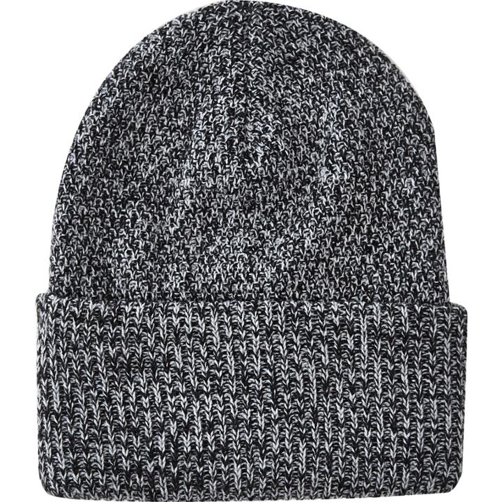 River Island Mensgrey Deep Cuff Twist Knit Beanie