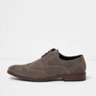River Island Mens Faux Suede Brogues
