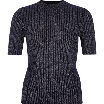 River Island Womens Knitted Ribbed Top