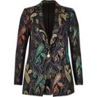 River Island Womens Metallic Jacquard Suit Jacket