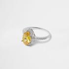 River Island Womens Cubic Zirconia Teardrop Crystal Ring