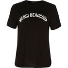 River Island Womens 'merci Beaucoup' Print Fitted T-shirt