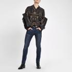 River Island Mens Ri 30 Baroque Print Revere Shirt