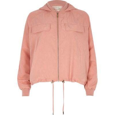 River Island Womens Hooded Drawstring Hem Jacket