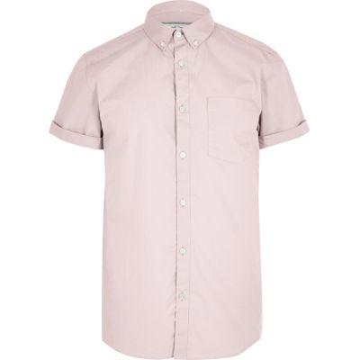 River Island Mens Dusty Casual Oxford Short Sleeve Shirt
