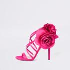 River Island Womens Flower Strappy Stiletto Heel Sandals