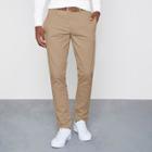 River Island Mens Slim Fit Belted Chino Pants