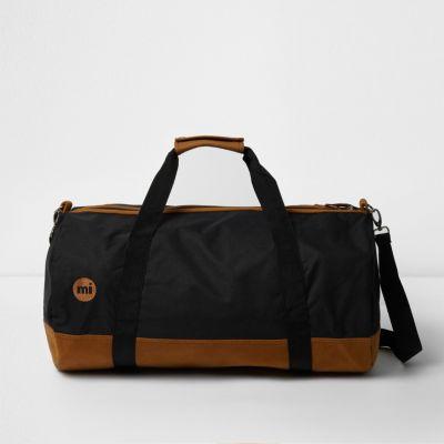 River Island Mensblack Mi-pac Duffel Holdall Bag