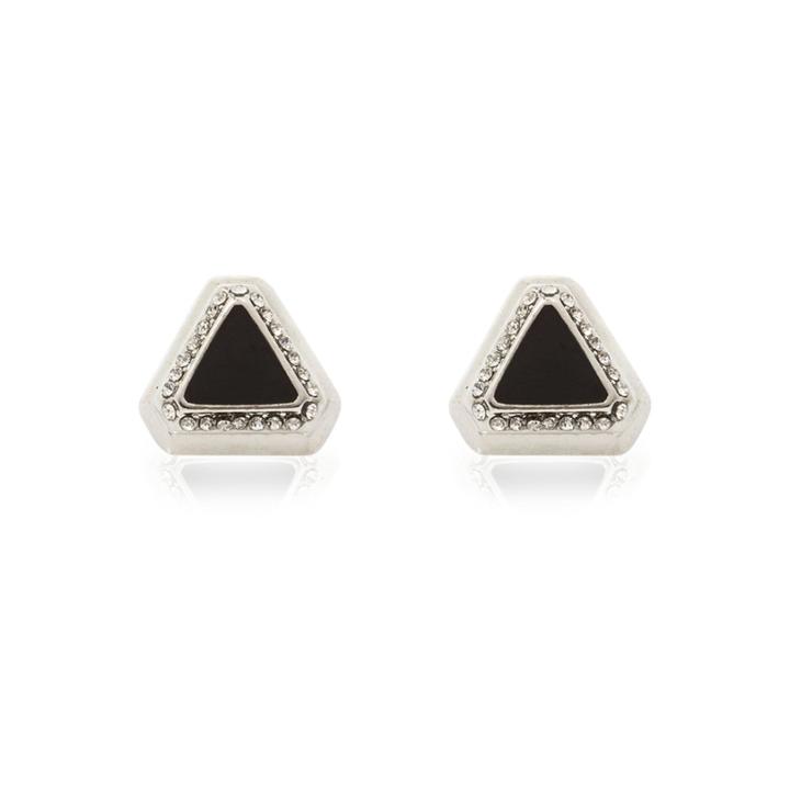 River Island Womens Triangle Stud Earrings
