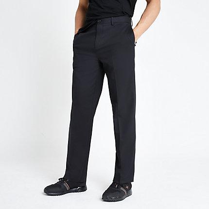 River Island Mens Relaxed Fit Wide Leg Pants