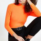 River Island Womens Neon Ribbed High Neck Top