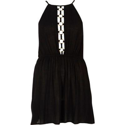 River Island Womens Ring Front Halterneck Beach Dress