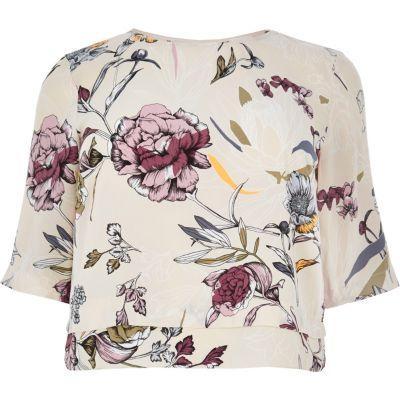 River Island Womens Ri Plus Floral Print Top