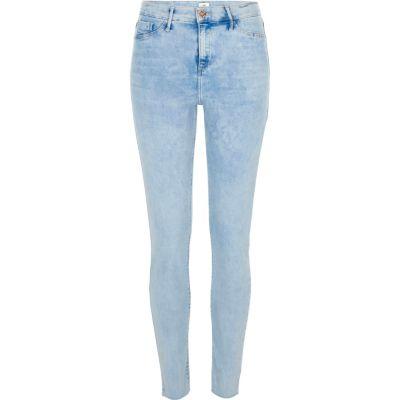 River Island Womens Molly Raw Hem Skinny Jeggings