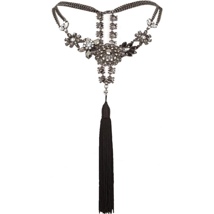 River Island Womens Tassel Back Necklace