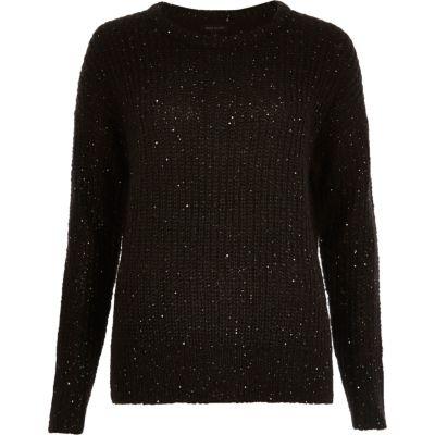River Island Womens Knit Sequin Sweater
