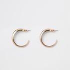 River Island Womens Gold Tone Mini Hoop Earrings