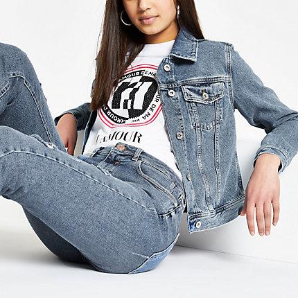 River Island Womens Fitted Denim Jacket