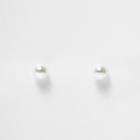 River Island Womens White Large Pearl Stud Earrings