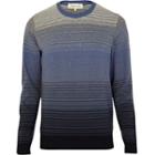 River Island Mensnavy Gradient Stripe Sweater
