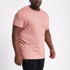 River Island Mens Big And Tall Marl Muscle Fit T-shirt