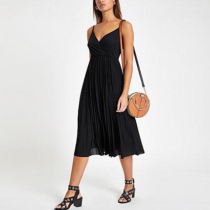 River Island Womens Plisse Wrap Dress
