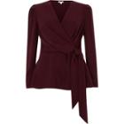 River Island Womens Tie Front Wrap Blouse