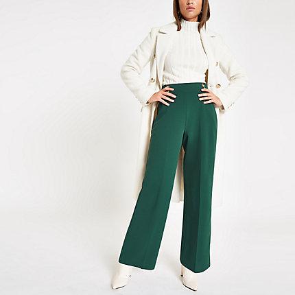 River Island Womens Wide Leg Double Button Trousers