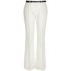 River Island Womens White Belted Flare Pants
