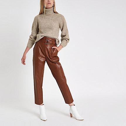 River Island Womens Knitted Roll Neck Jumper