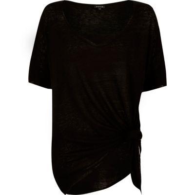 River Island Womens Knot Tie Knit Top