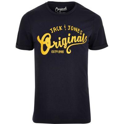 River Island Mensnavy Jack & Jones Originals T-shirt