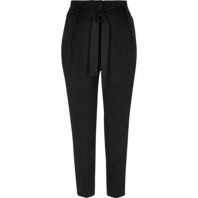 River Island Womens Soft Tie Tapered Pants