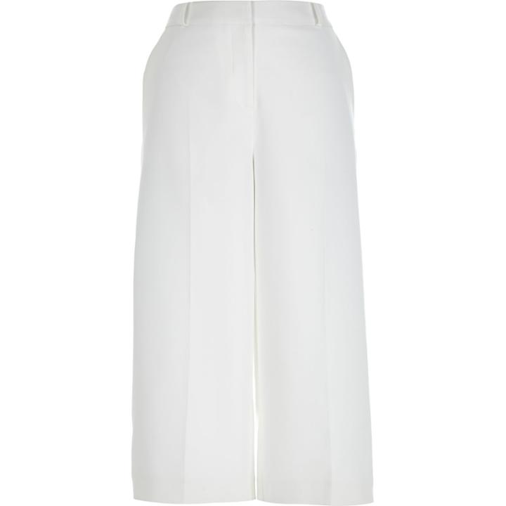 River Island Womens White Smart Culotte Shorts